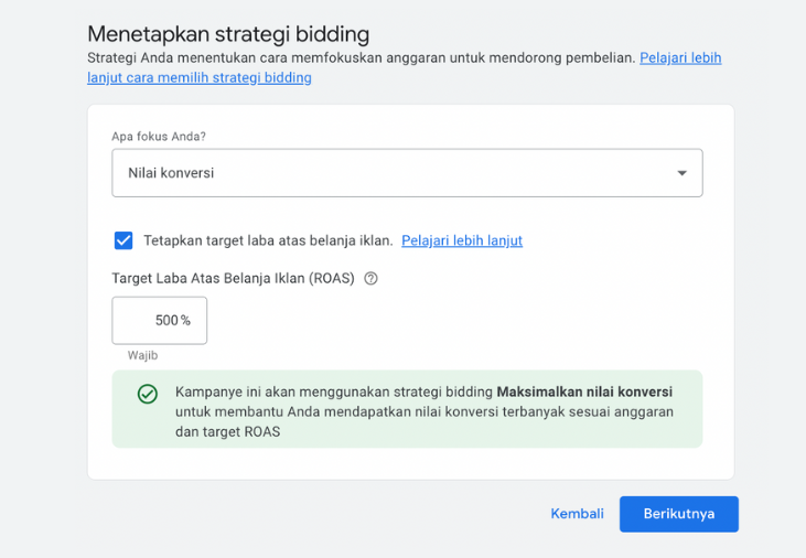 Menentukan Strategi Bidding Google Ads